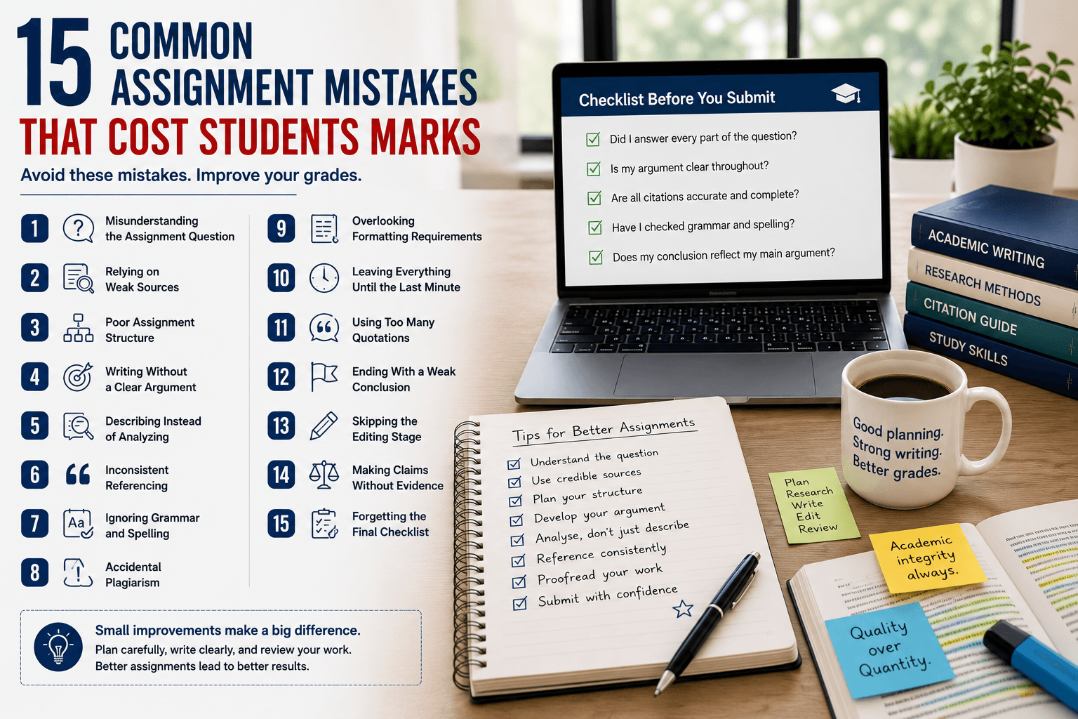 15 Common Assignment Mistakes That Cost Students Marks