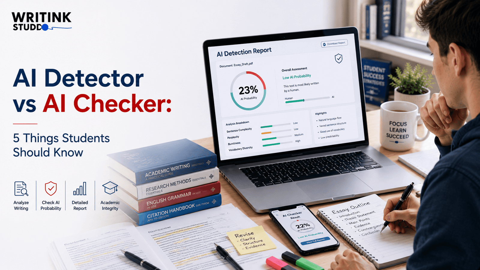 AI Detector vs AI Checker: 5 Things Students Should Know